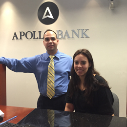 Misael Rodquete & Ashley Torres at Apollo Bank
